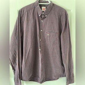Mens Lacoste button down shirt - size L